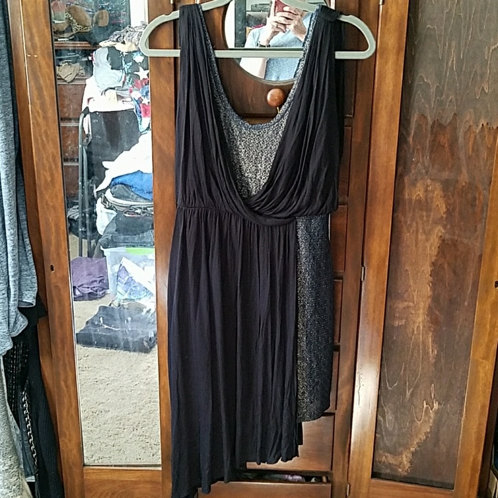 Dressy dress with gold glitter, Medium